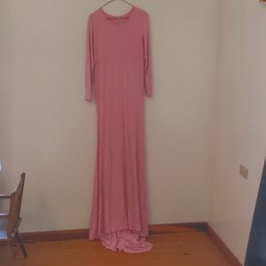 Pink Maternity Dress w/ Train